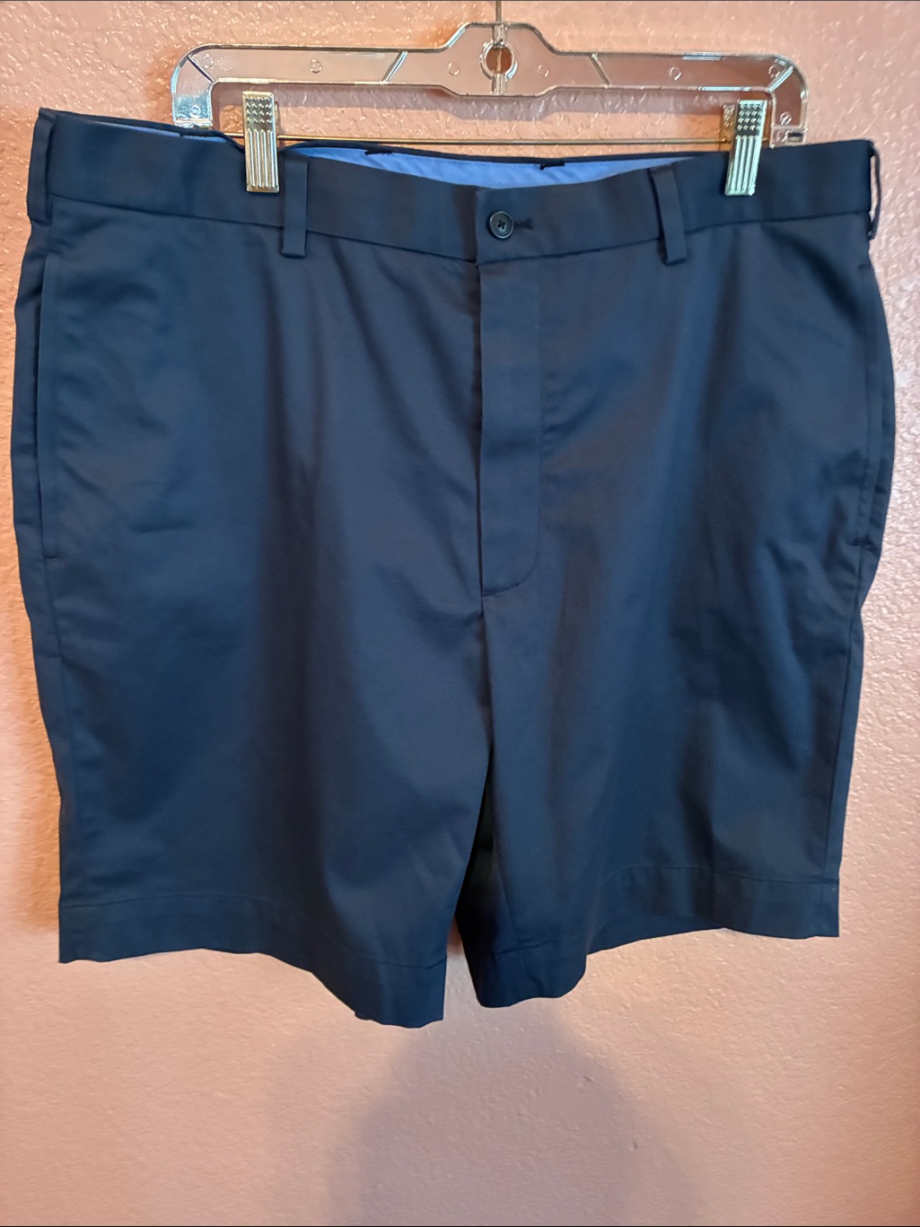 Brooks Brothers Men's Navy Flat-Front Dress Shorts